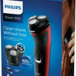 Philips S1333/41 Dry Serie 1000 Rasoio Elettrico Ricaricabile per Barba da Uomo
