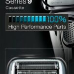 Braun Series 9 92S Testina di Ricambio originale per Rasoio Elettrico Uomo, Argento, Compatibile con i Rasoi Series 9