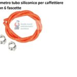 Tubo siliconico retinato per macchina da caffe Saeco-Philips 1 metro +6 fascette